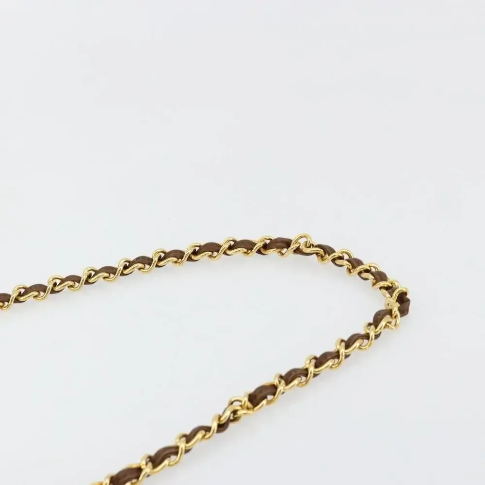 Chanel Matelasse Chain Shoulder Bag Brown